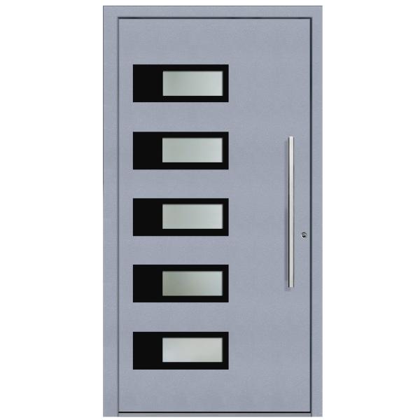 Aluminium Verbund Haustür Design S81 Außen RAL 7040/ Innen weiß Ud=0,9